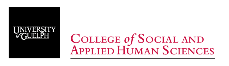 University of Guelph College of Social and Applied Human Sciences logo.